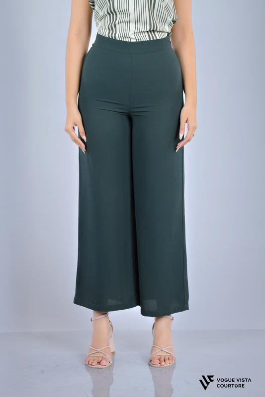 Wide-Leg Office Pants