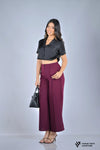 Short Sleeve Cropped Shirt (Black)