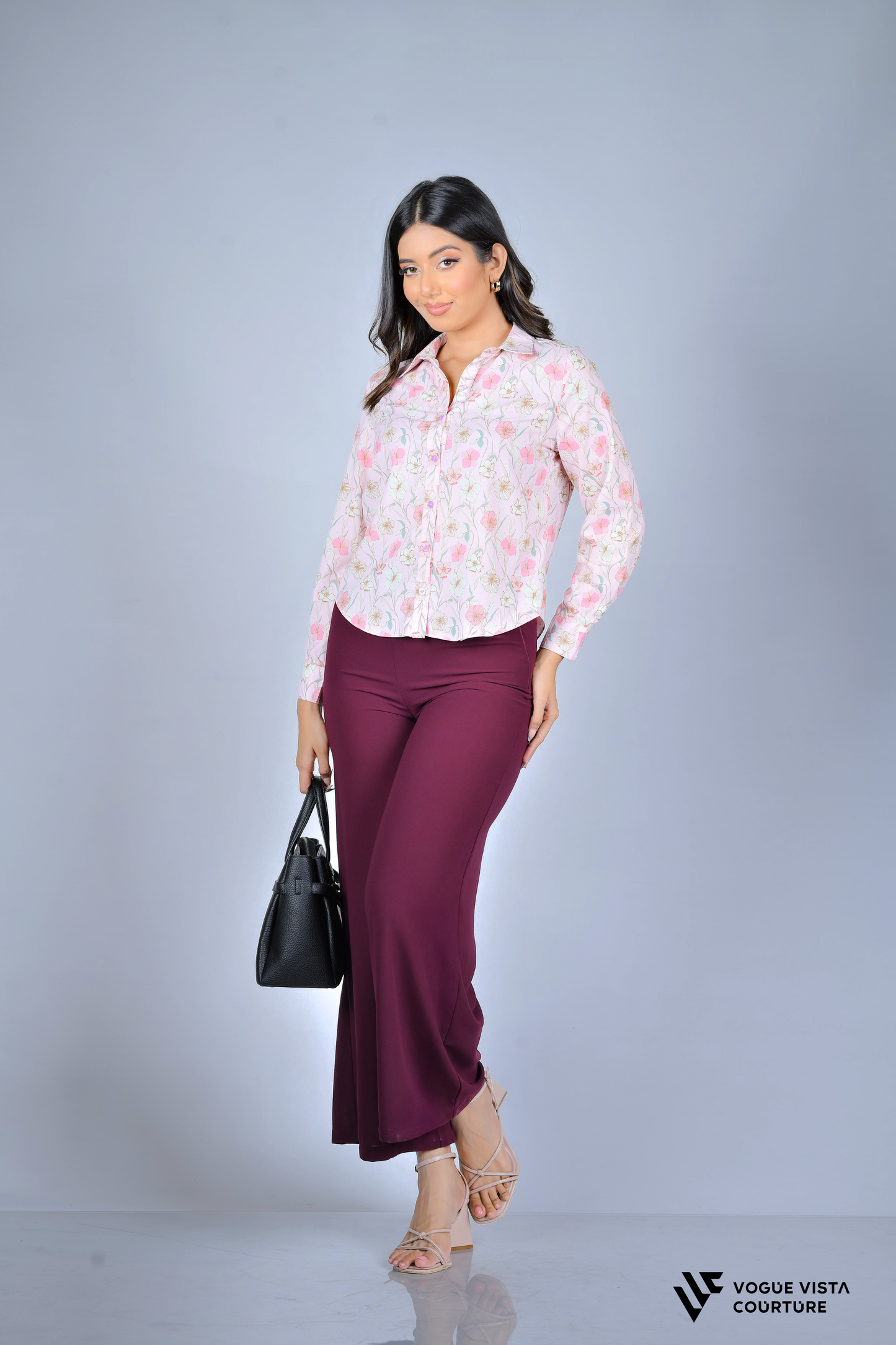 Floral Print Shirt (Pink Floral)