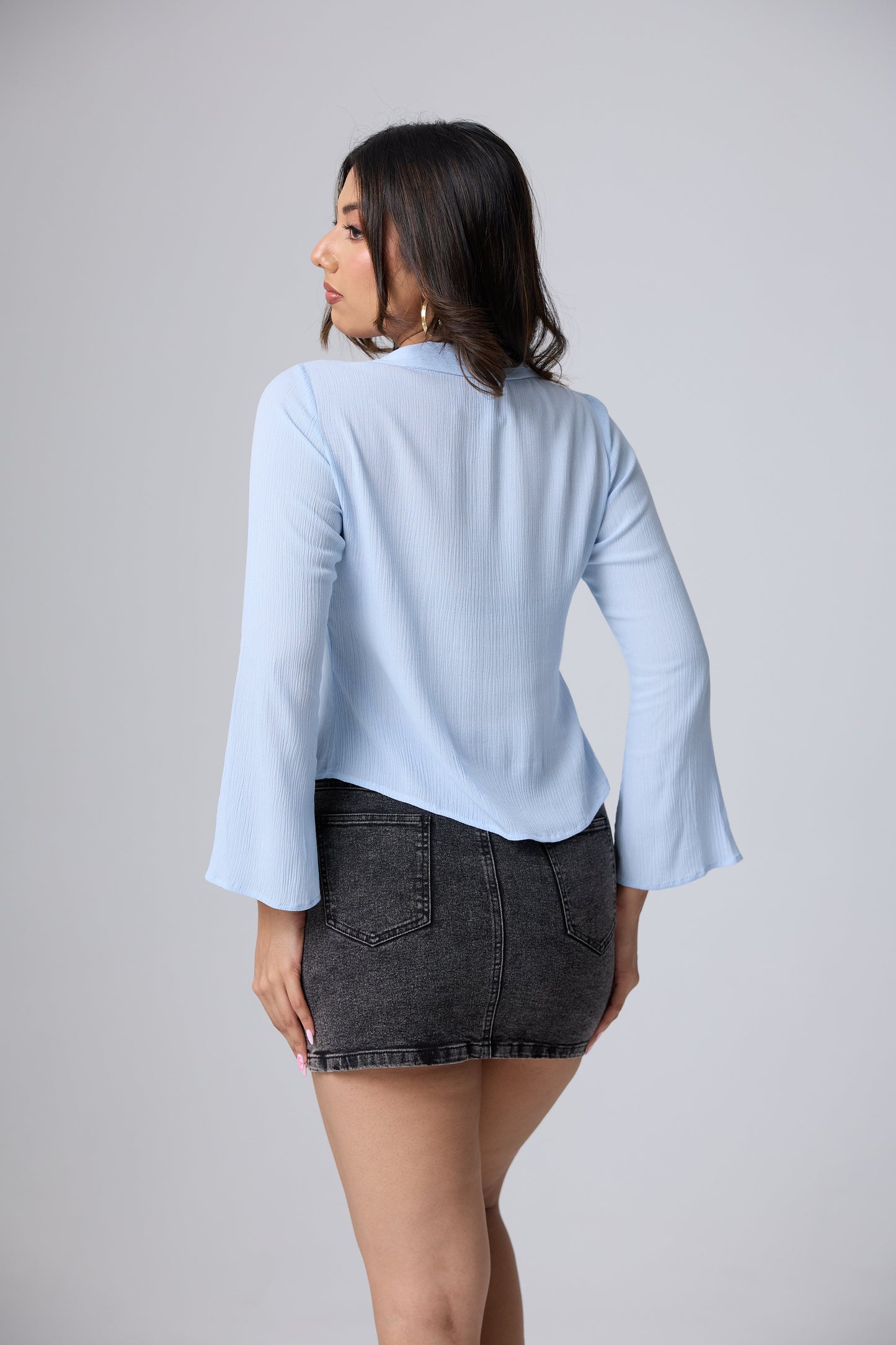 Luna Button Front Top