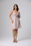 Daisy Gathered Dress (Dusty Lilac)